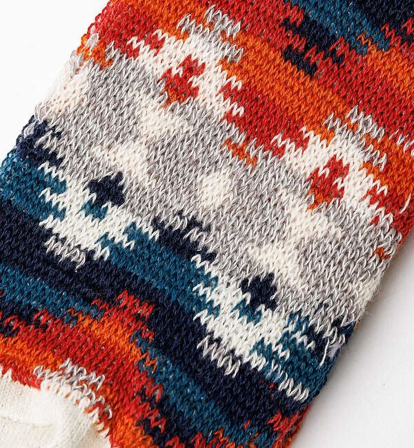 ABAHOUSE「【ANONYMOUSISM/アノニマスイズム】ウィグワムJQクルー/ジャガード/」|ソックス|ライトグレー