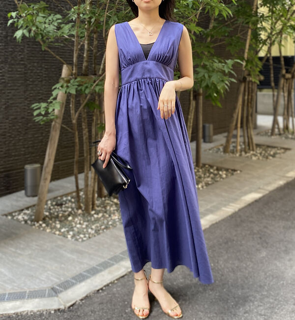 Rouge vif「麻混3WAYウエストリボンワンピース」|ワンピース|