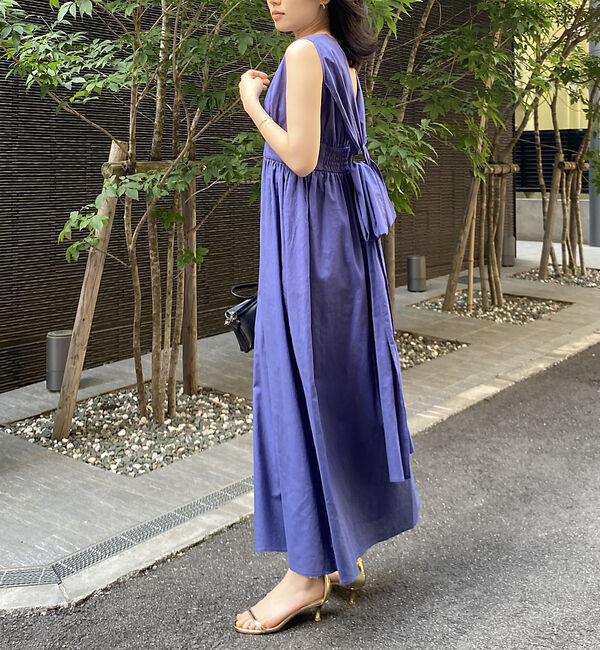 Rouge vif「麻混3WAYウエストリボンワンピース」|ワンピース|