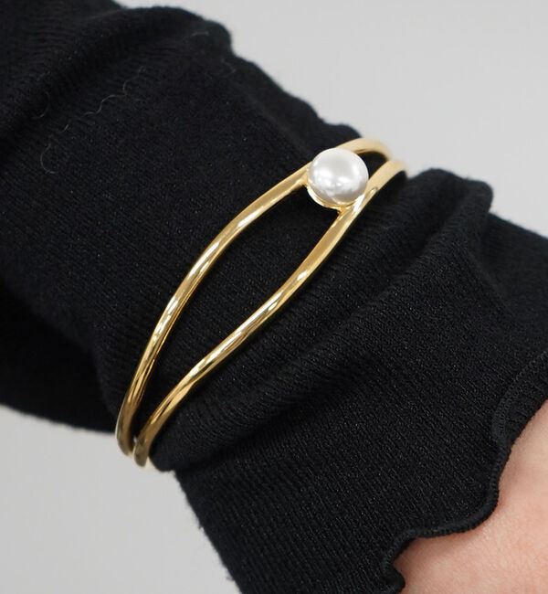 abahouse mavie「【NOVA】サージカルステンレス淡水パールバングル」|ブレスレット・バングル|