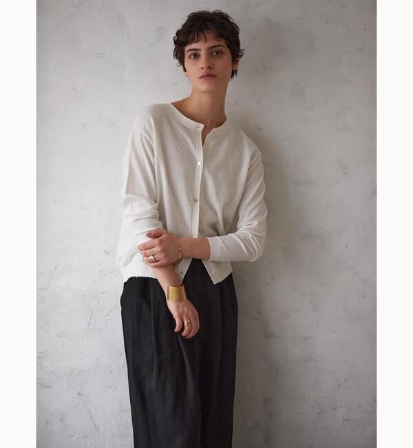 Liesse「コットンモールカーディガン」|カーディガン|