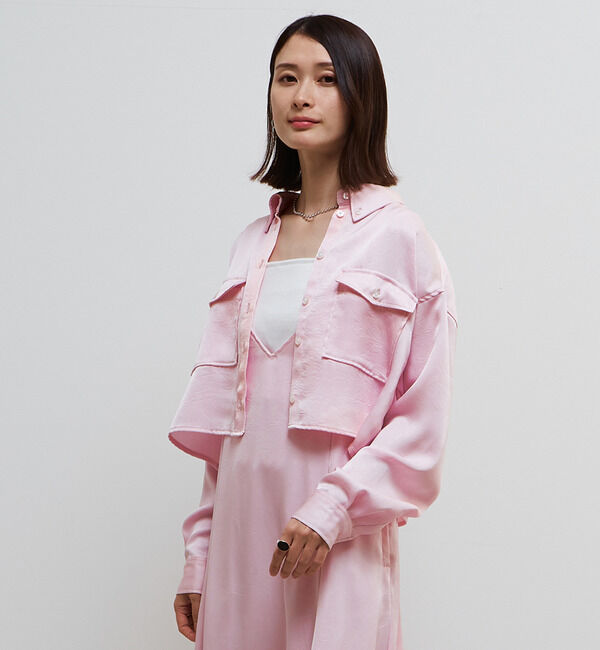 Soffitto「ヴィンテージライクボタンダウンショート丈ブラウス」|シャツ・ブラウス|