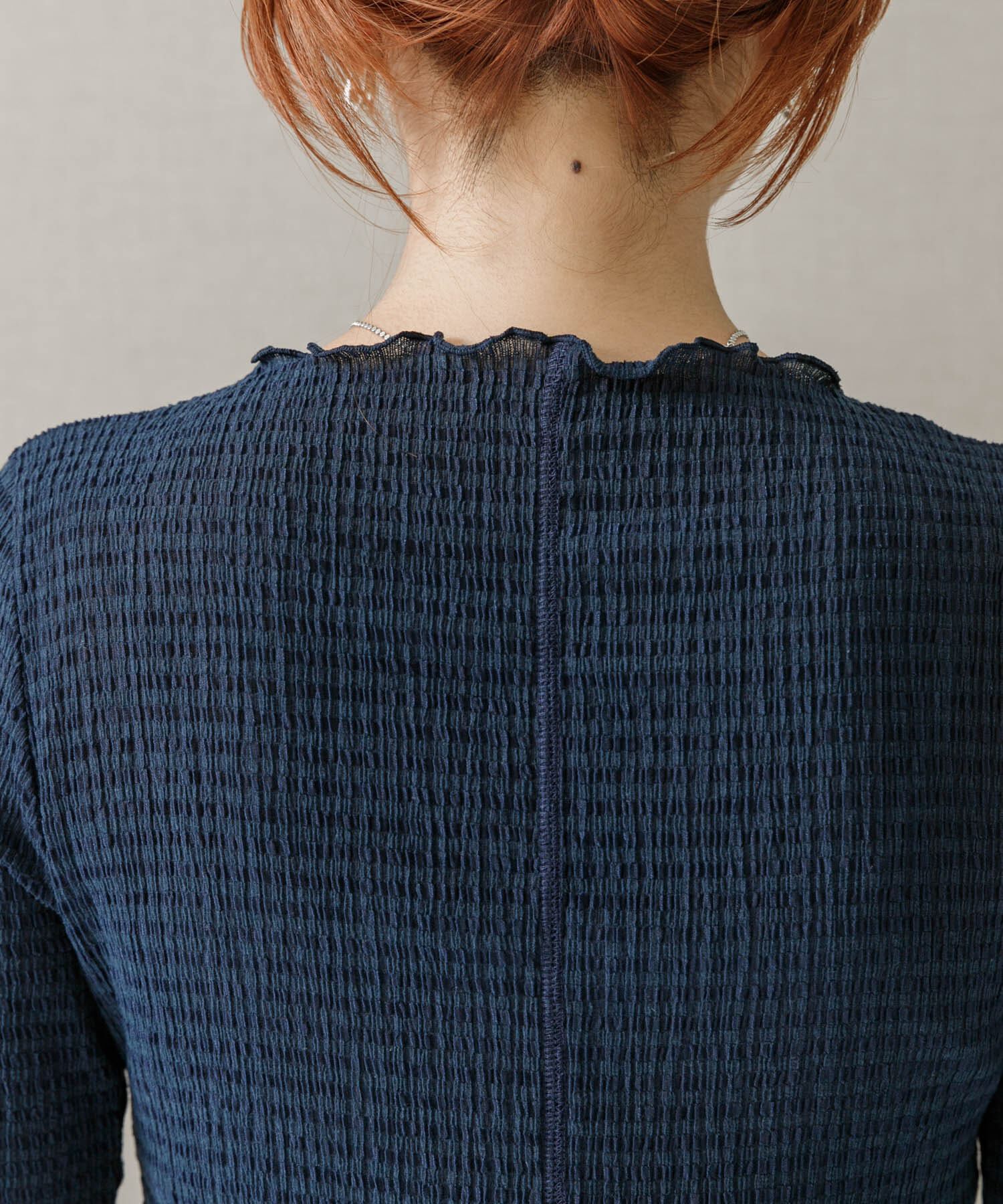 URBAN RESEARCH ROSSO「シアー楊柳ボートネックプルオーバー」|Tシャツ・カットソー|