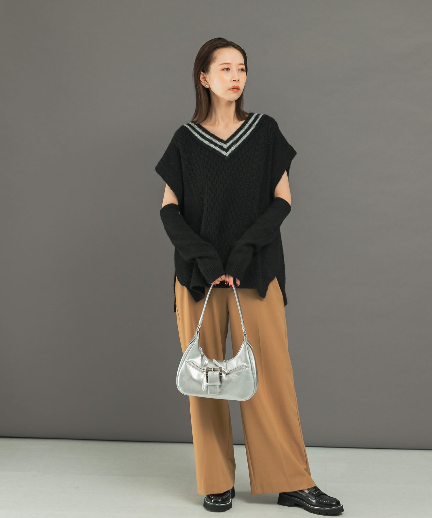 URBAN RESEARCH ROSSO「アームウォーマーセットニットベスト」|ニット・セーター|