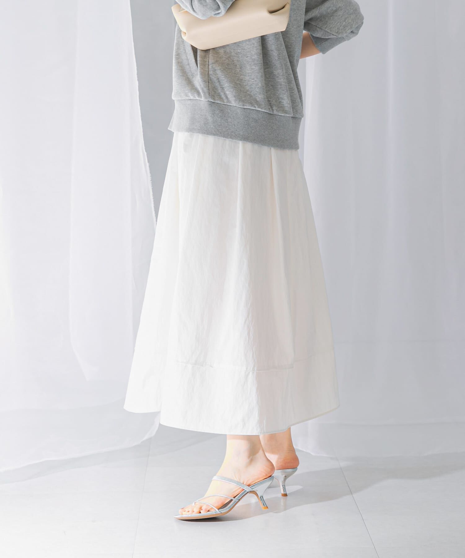 URBAN RESEARCH ROSSO「スリットギャザースカート」|スカート|