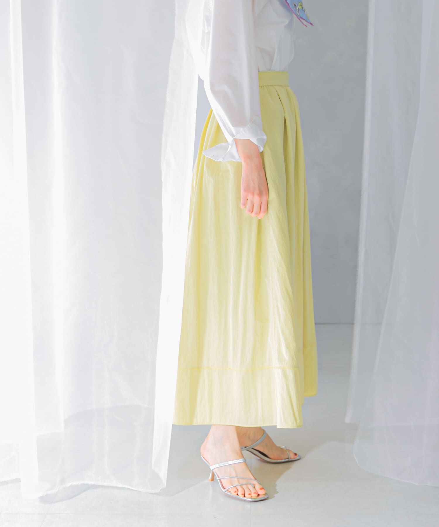 URBAN RESEARCH ROSSO「スリットギャザースカート」|スカート|