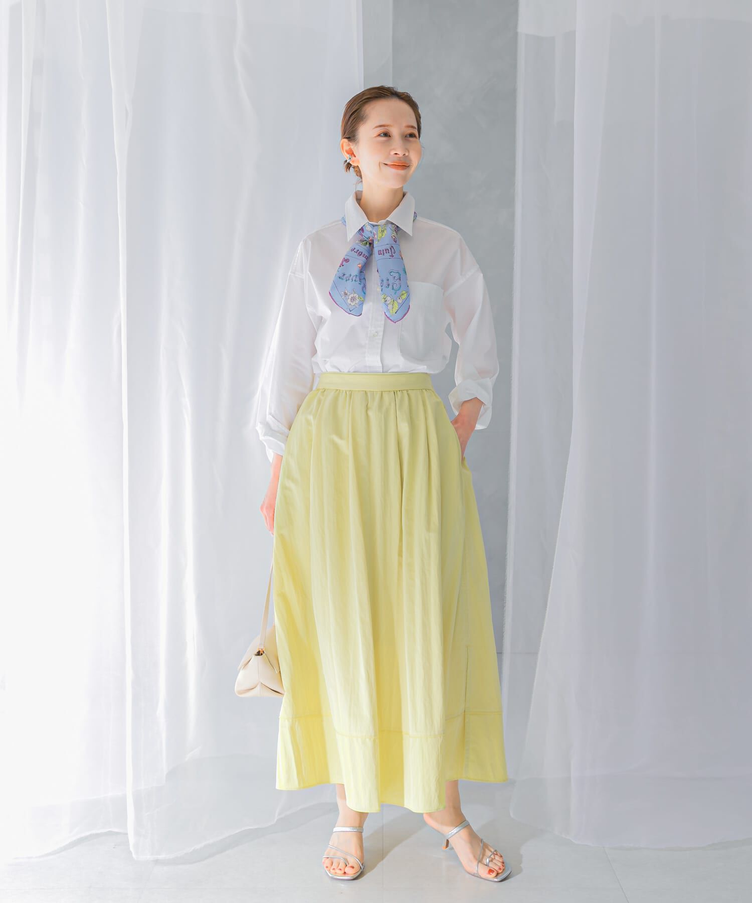 URBAN RESEARCH ROSSO「スリットギャザースカート」|スカート|