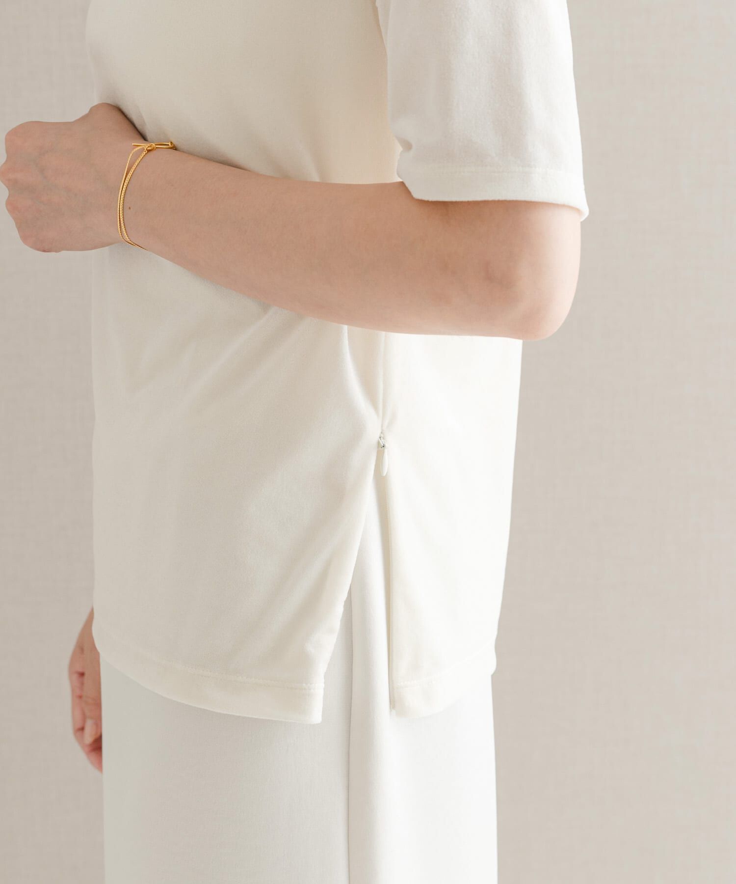 URBAN RESEARCH ROSSO「シアーストレッチベロアカットソー」|Tシャツ・カットソー|