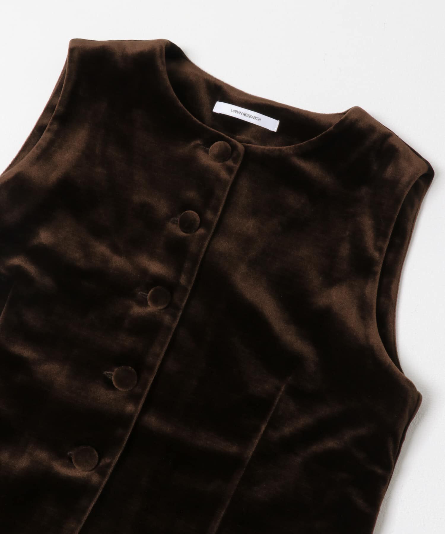 URBAN RESEARCH「ベロアジレ」|ベスト・ジレ|