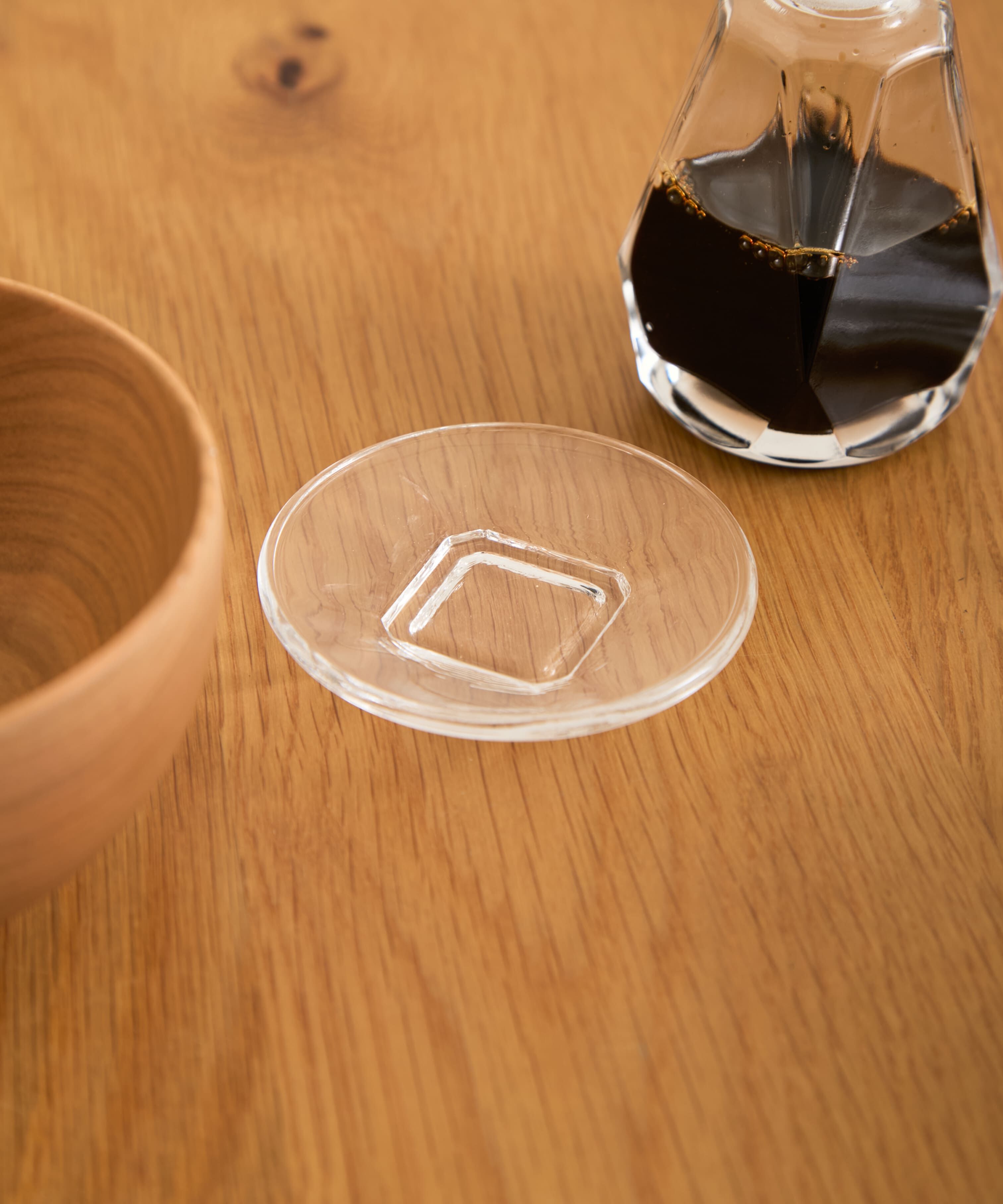 URBAN RESEARCH DOORS「岩澤硝子　江戸前醤油皿 丸」|食器・キッチングッズ|クリア