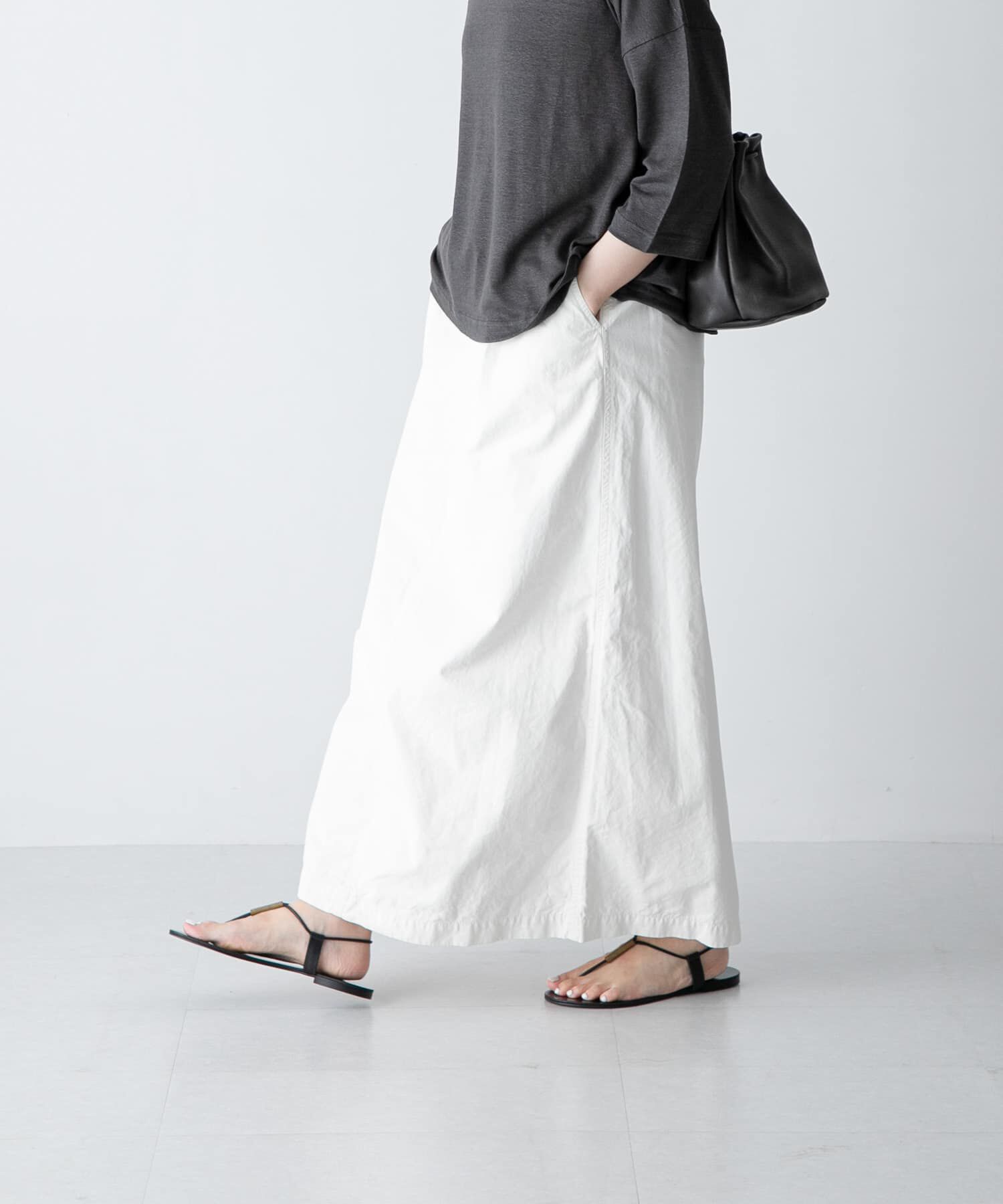かぐれ「『2サイズ展開』コットンストレートスカート」|スカート|
