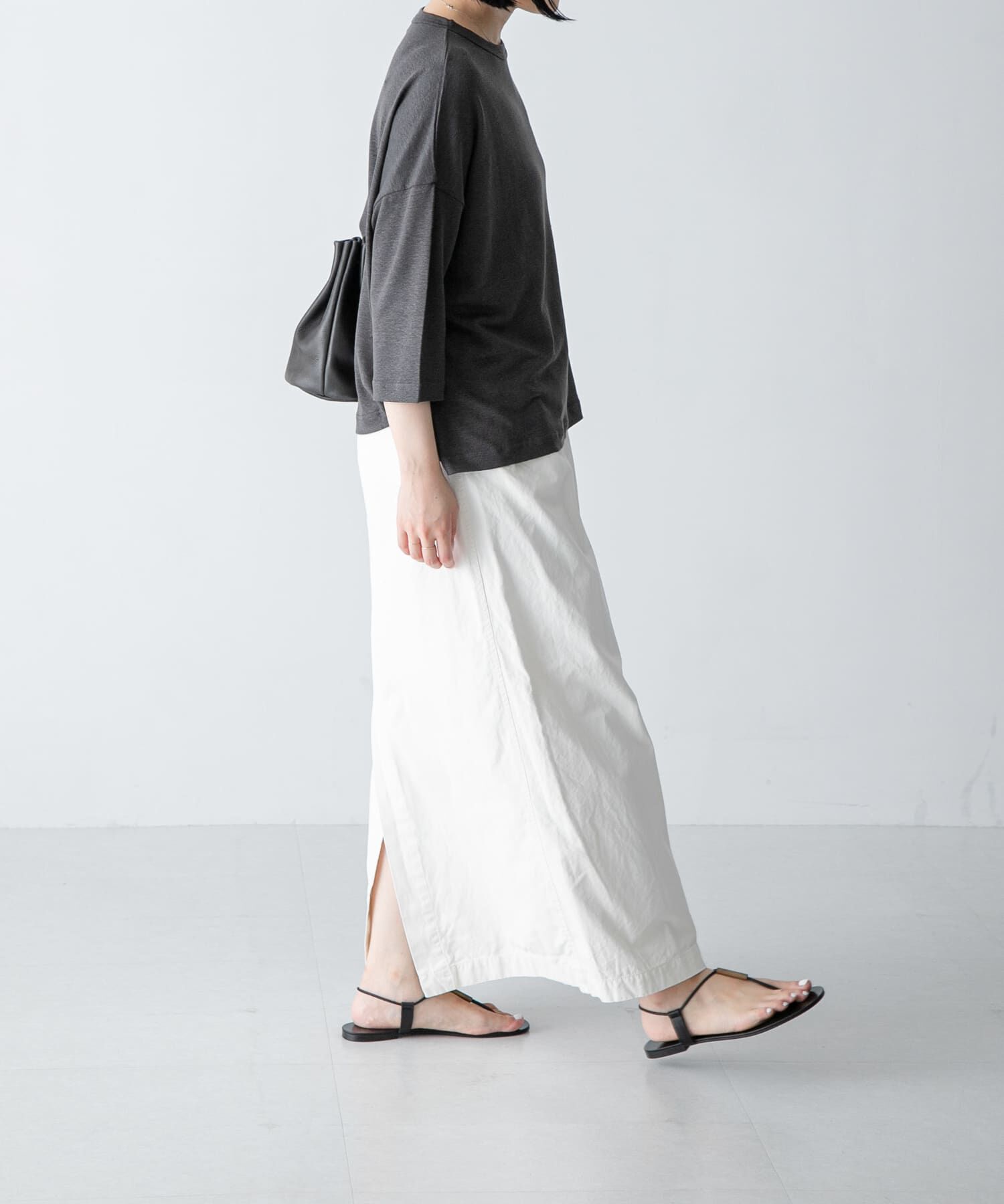 かぐれ「『2サイズ展開』コットンストレートスカート」|スカート|