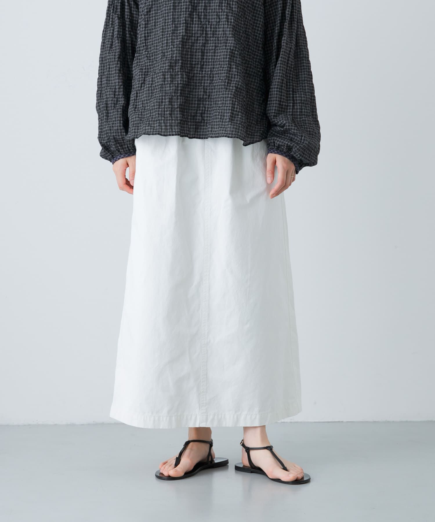 かぐれ「『2サイズ展開』コットンストレートスカート」|スカート|