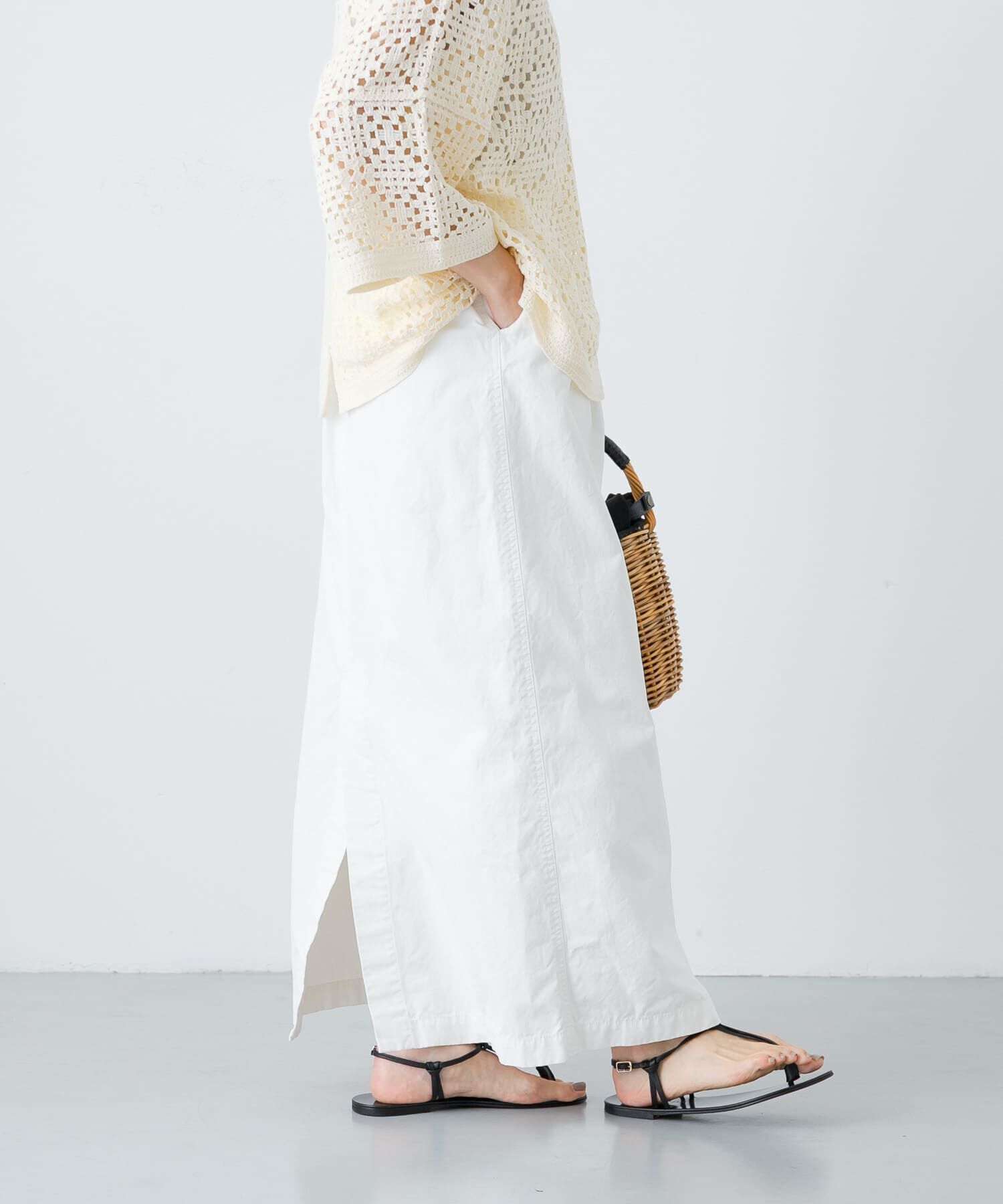 かぐれ「『2サイズ展開』コットンストレートスカート」|スカート|