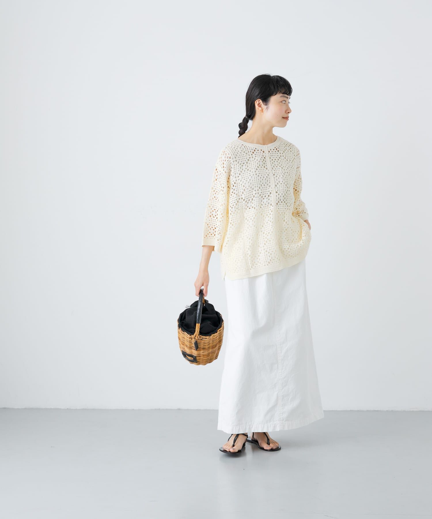 かぐれ「『2サイズ展開』コットンストレートスカート」|スカート|