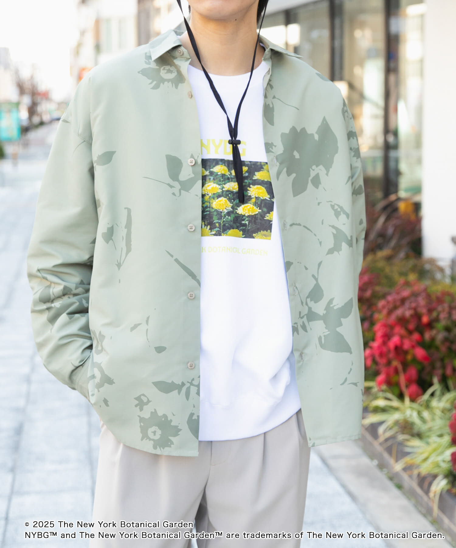 SENSE OF PLACE by URBAN RESEARCH「NYBG　リップストップルーズシャツ」|シャツ・ブラウス|