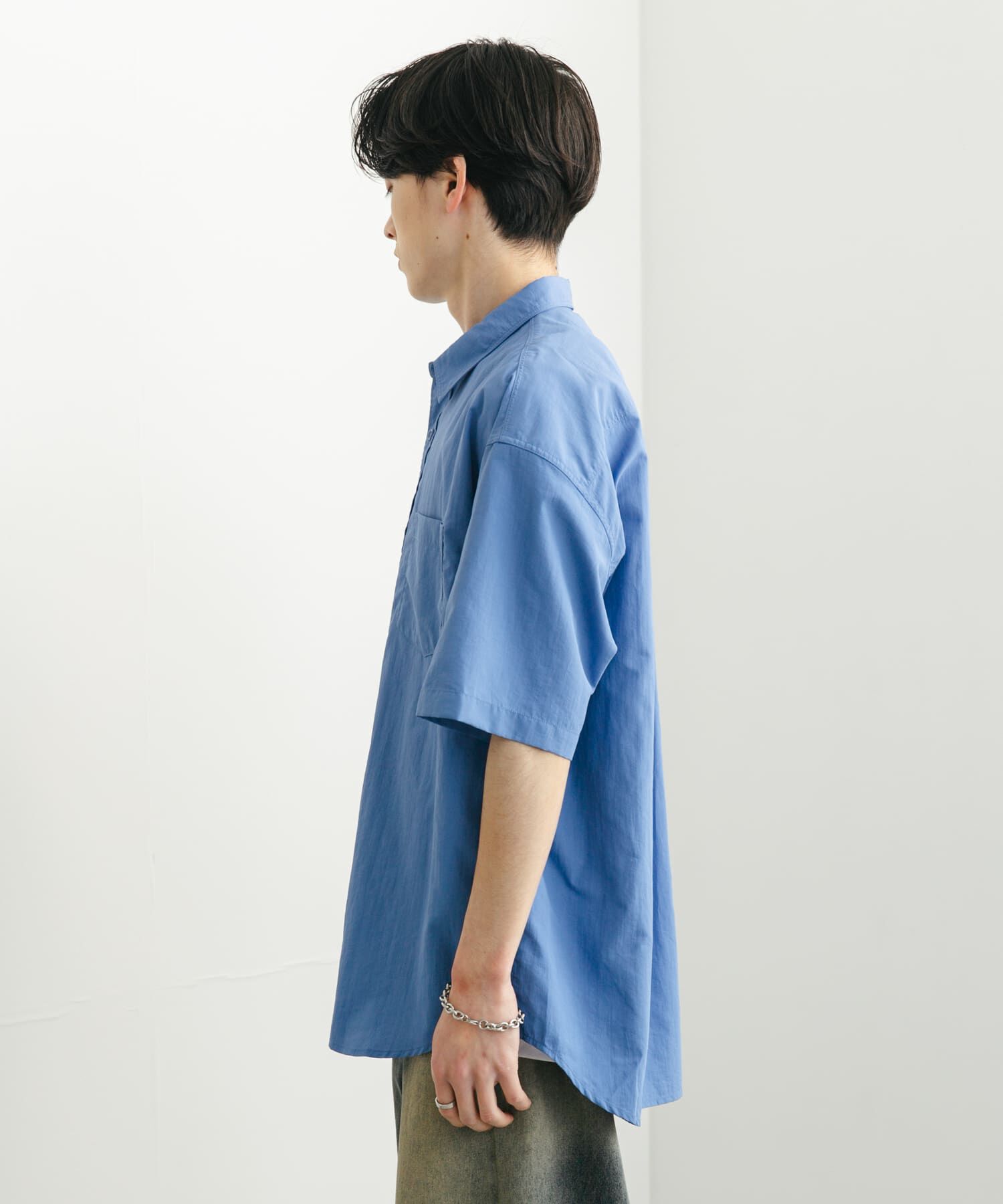 SENSE OF PLACE by URBAN RESEARCH「ナイロンレギュラーカラールーズショートスリーブシャツ」|シャツ・ブラウス|