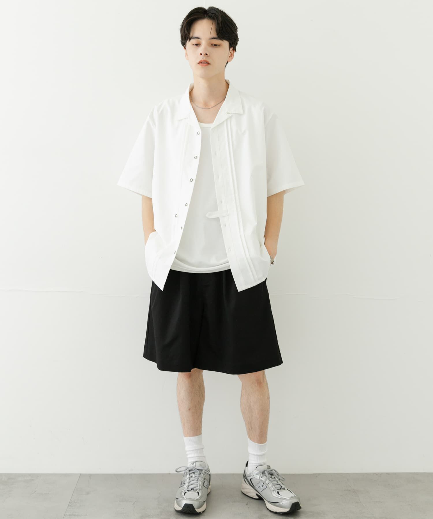 SENSE OF PLACE by URBAN RESEARCH「デザインオープンカラーショートスリーブシャツ」|シャツ・ブラウス|