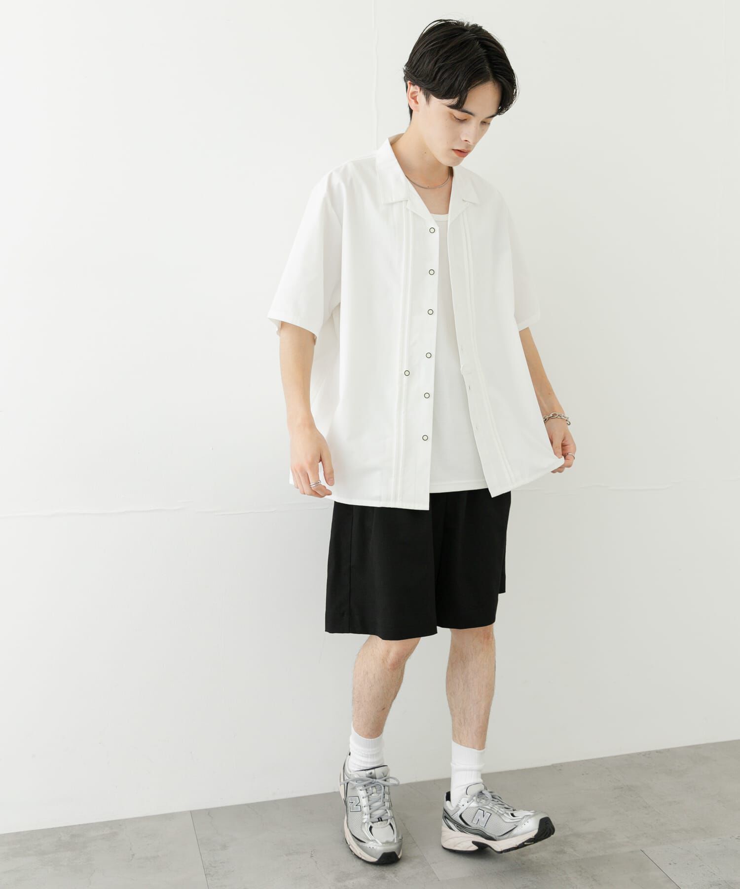 SENSE OF PLACE by URBAN RESEARCH「デザインオープンカラーショートスリーブシャツ」|シャツ・ブラウス|