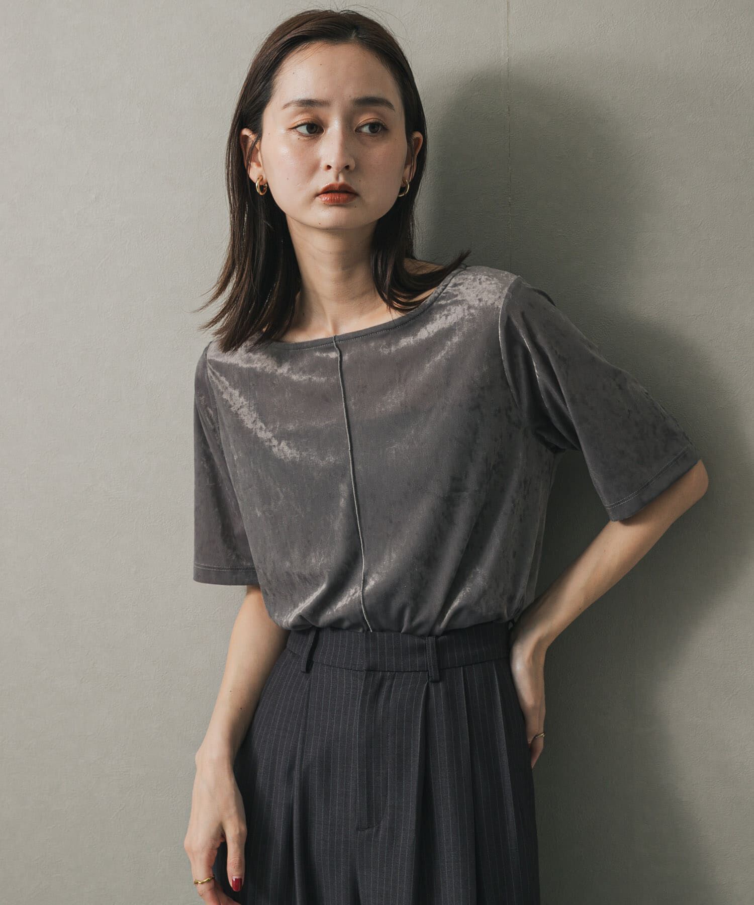 SENSE OF PLACE by URBAN RESEARCH「シアーベロアTシャツ(半袖)」|Tシャツ・カットソー|