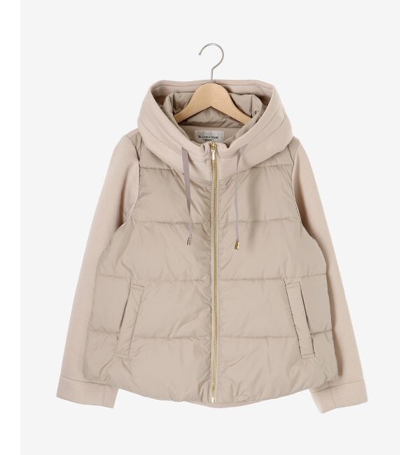 le.coeur blanc「カットボンディング&times;スムースタフタショートブルゾン」|ブルゾン・スタジャン|