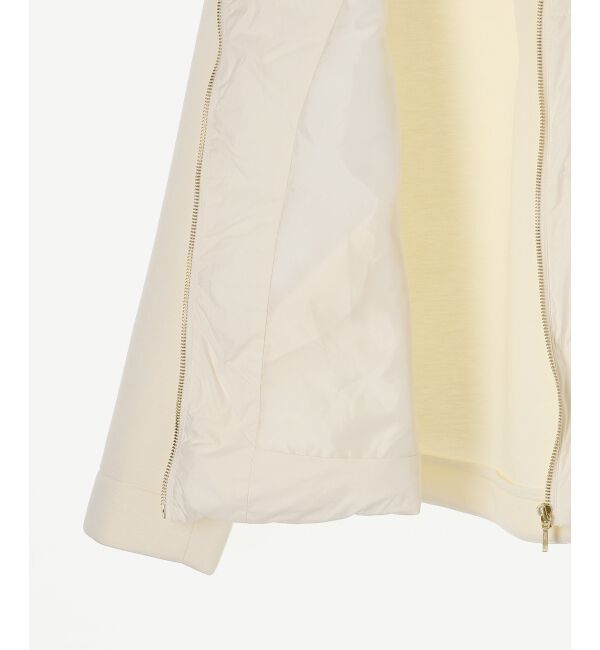 le.coeur blanc「カットボンディング&times;スムースタフタショートブルゾン」|ブルゾン・スタジャン|