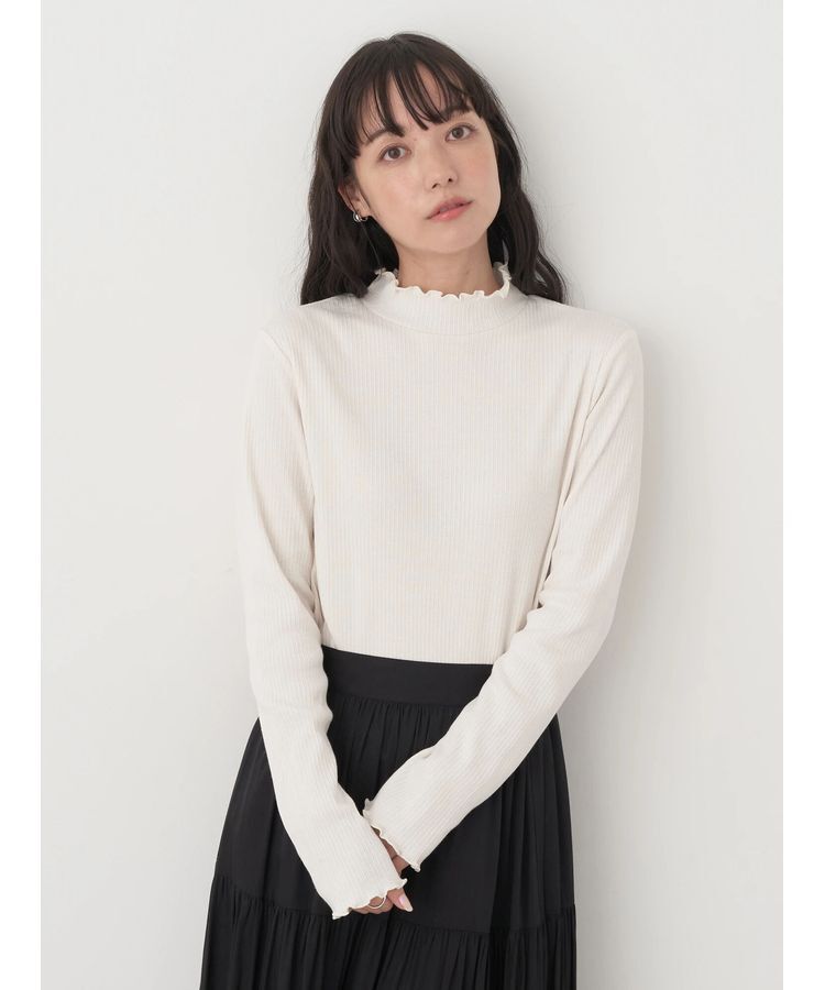 earth music&ecology「チェーンリブハイネックプルオーバー」|Tシャツ・カットソー|