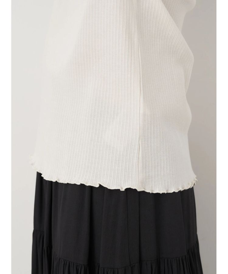 earth music&ecology「チェーンリブハイネックプルオーバー」|Tシャツ・カットソー|