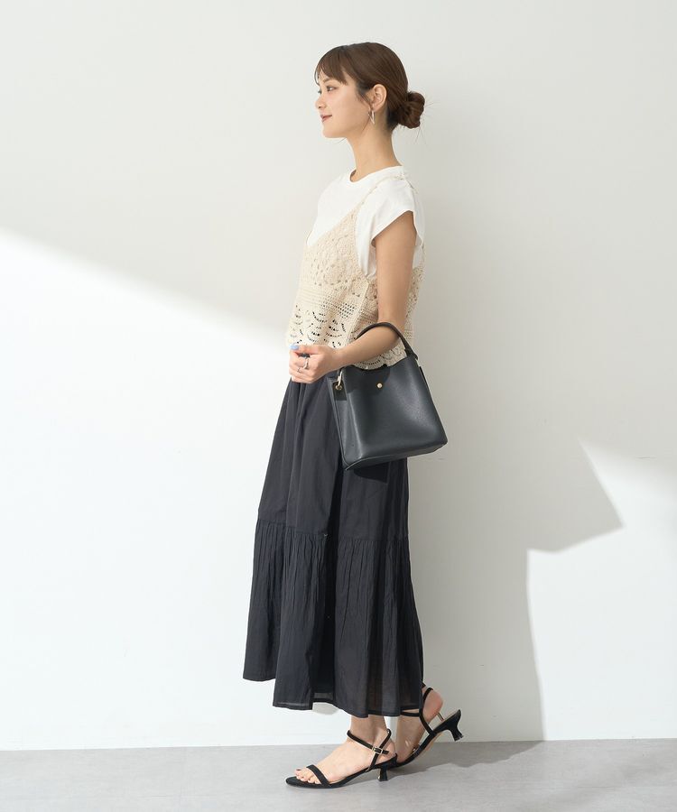 earth music&ecology「SET2点 クロシェキャミソール+ノースリーブプルオーバー」|Tシャツ・カットソー|