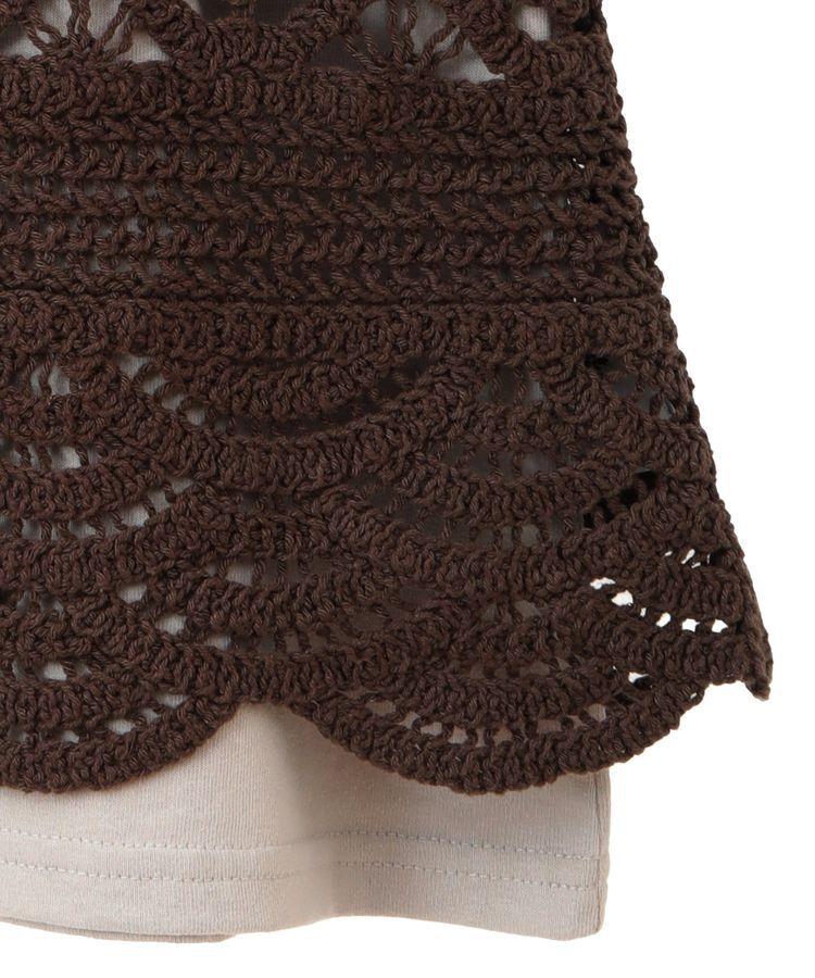 earth music&ecology「SET2点 クロシェキャミソール+ノースリーブプルオーバー」|Tシャツ・カットソー|