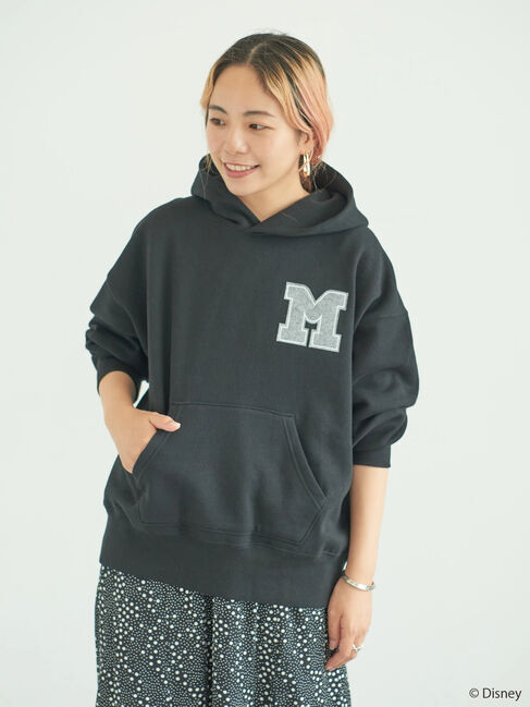  「ワッペン付き裏起毛パーカー/Disney」|Tシャツ・カットソー|