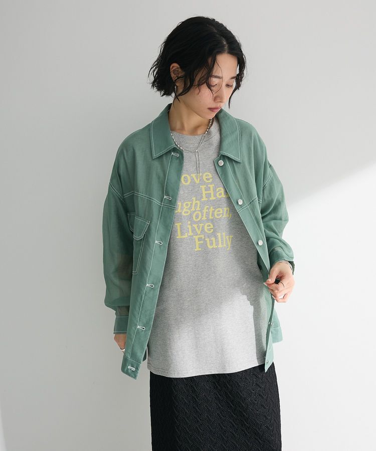 Green Parks「・ELENCARE DUE ロゴpt 6分袖TEE」|Tシャツ・カットソー|