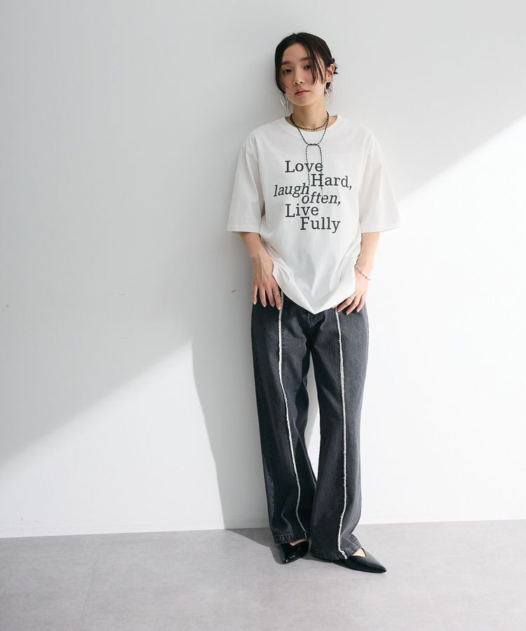 Green Parks「・ELENCARE DUE ロゴpt 6分袖TEE」|Tシャツ・カットソー|