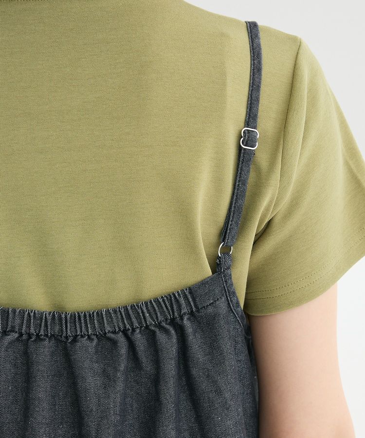 Green Parks「カーゴポケットデニムキャミワンピース」|ワンピース|