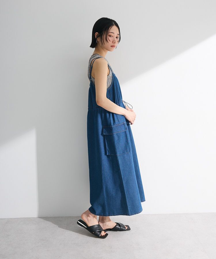 Green Parks「カーゴポケットデニムキャミワンピース」|ワンピース|