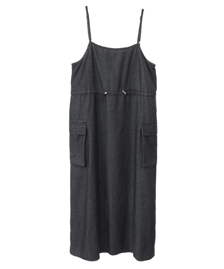 Green Parks「カーゴポケットデニムキャミワンピース」|ワンピース|