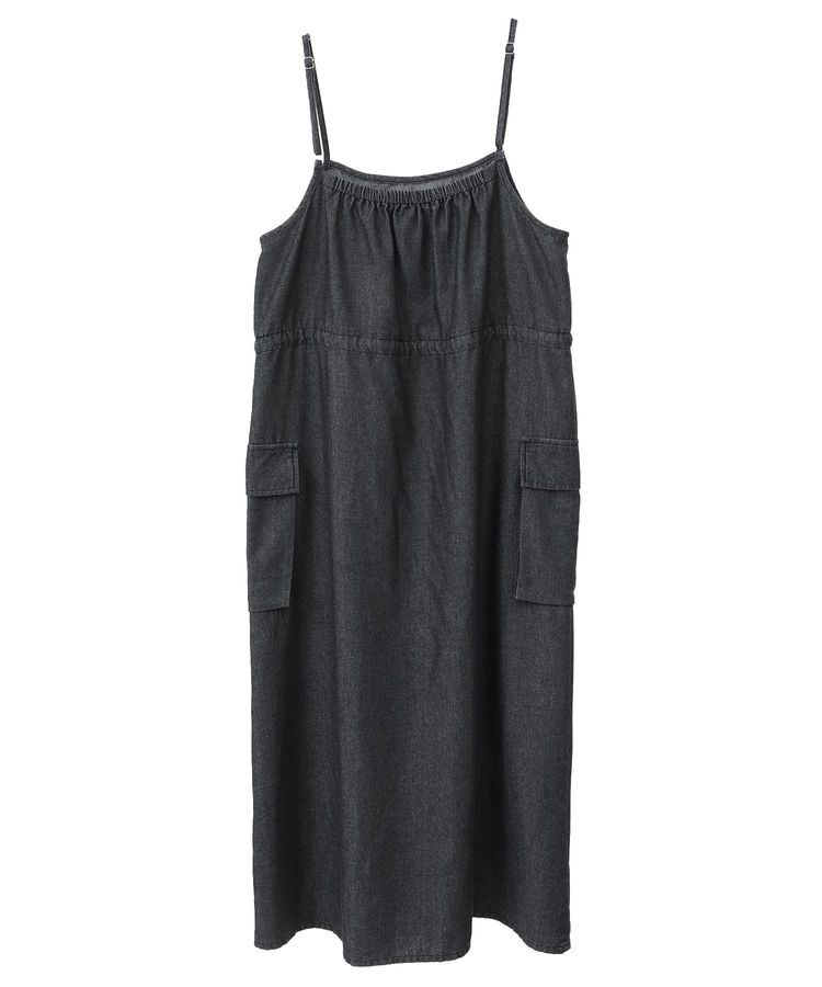 Green Parks「カーゴポケットデニムキャミワンピース」|ワンピース|