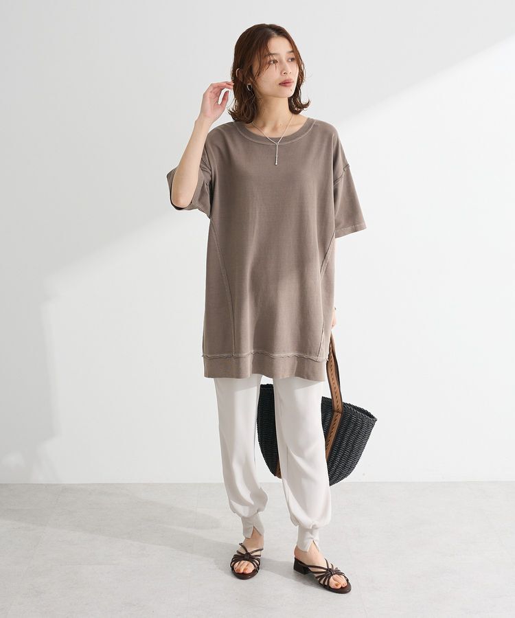 armonia「ピグメント裏毛切りっぱなしチュニック」|チュニック|