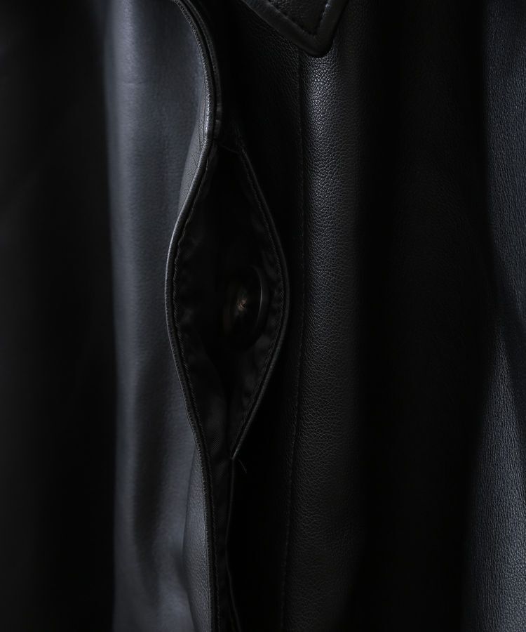 YECCA VECCA「【DOLL UP OOPS】マルチWAY合皮ジャケット」|テーラードジャケット|