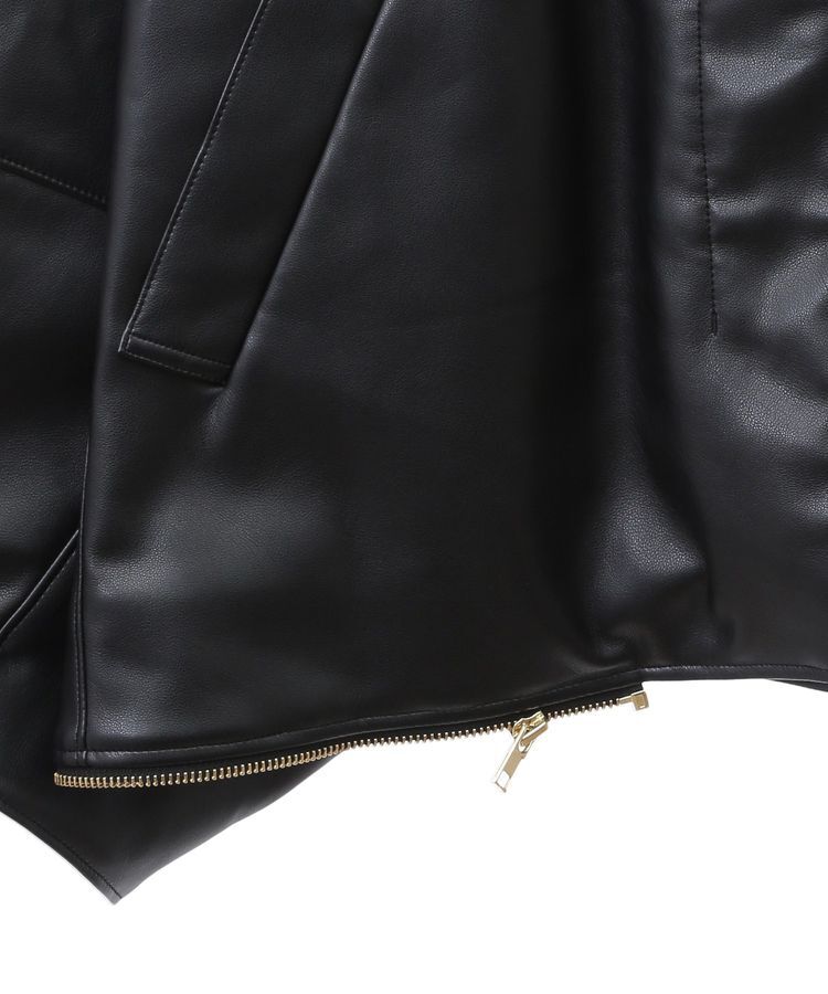 YECCA VECCA「【DOLL UP OOPS】マルチWAY合皮ジャケット」|テーラードジャケット|