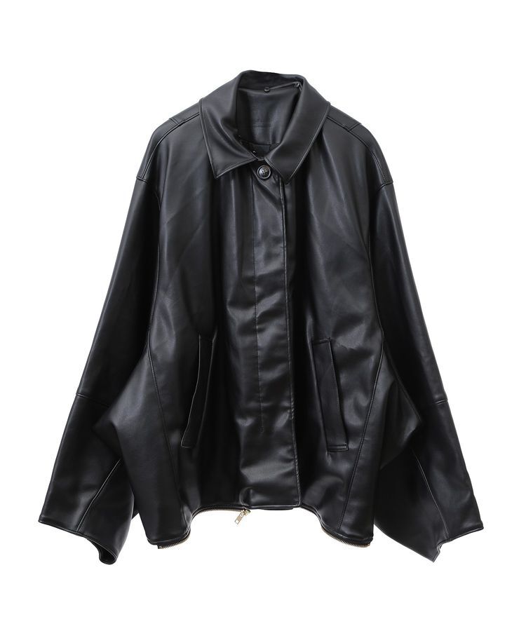 YECCA VECCA「【DOLL UP OOPS】マルチWAY合皮ジャケット」|テーラードジャケット|