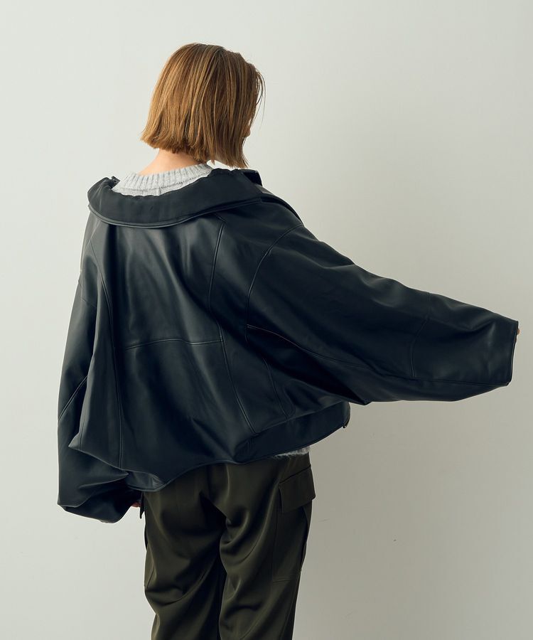 YECCA VECCA「【DOLL UP OOPS】マルチWAY合皮ジャケット」|テーラードジャケット|