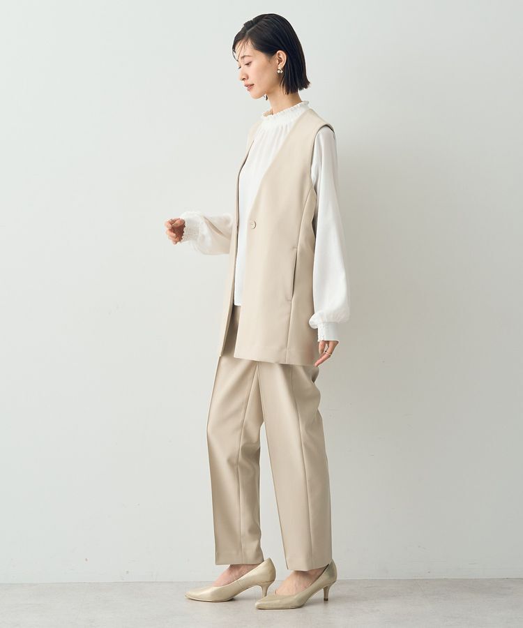 YECCA VECCA「シャーリングネックブラウス」|シャツ・ブラウス|