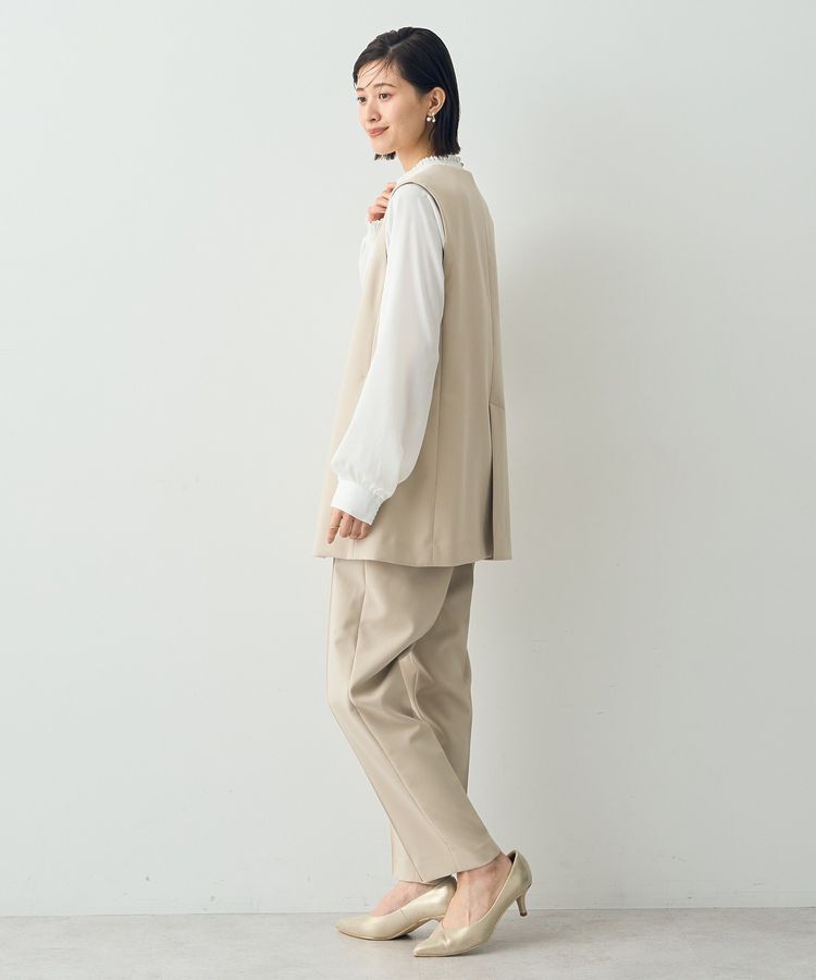 YECCA VECCA「シャーリングネックブラウス」|シャツ・ブラウス|