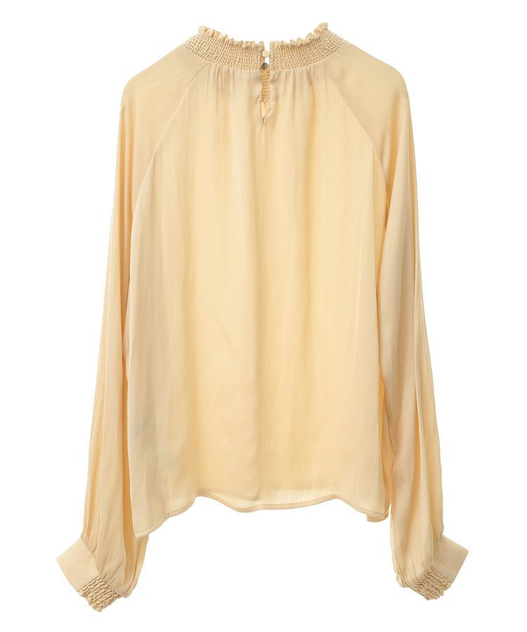 YECCA VECCA「シャーリングネックブラウス」|シャツ・ブラウス|