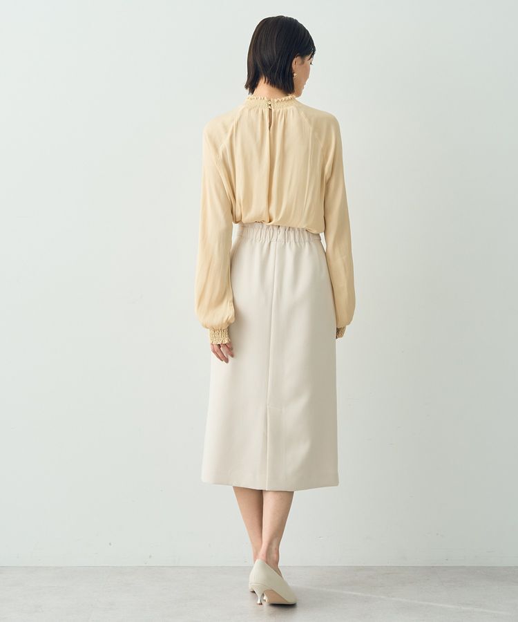 YECCA VECCA「シャーリングネックブラウス」|シャツ・ブラウス|