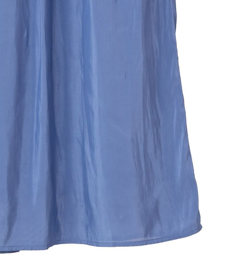 GARAGE OF GOOD CLOTHING「微光沢ギャザーロングスカート」|フレア|