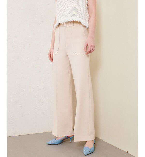 allureville「マットストレッチストレートパンツ」|チノ|