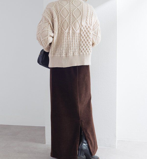  「ミックスケーブルニットプルオーバー」|キャミソール|