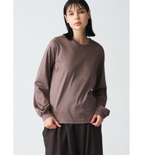 mizuiro ind「mizuiro ind クルーネックパフスリーブプルオーバー」|Tシャツ・カットソー|